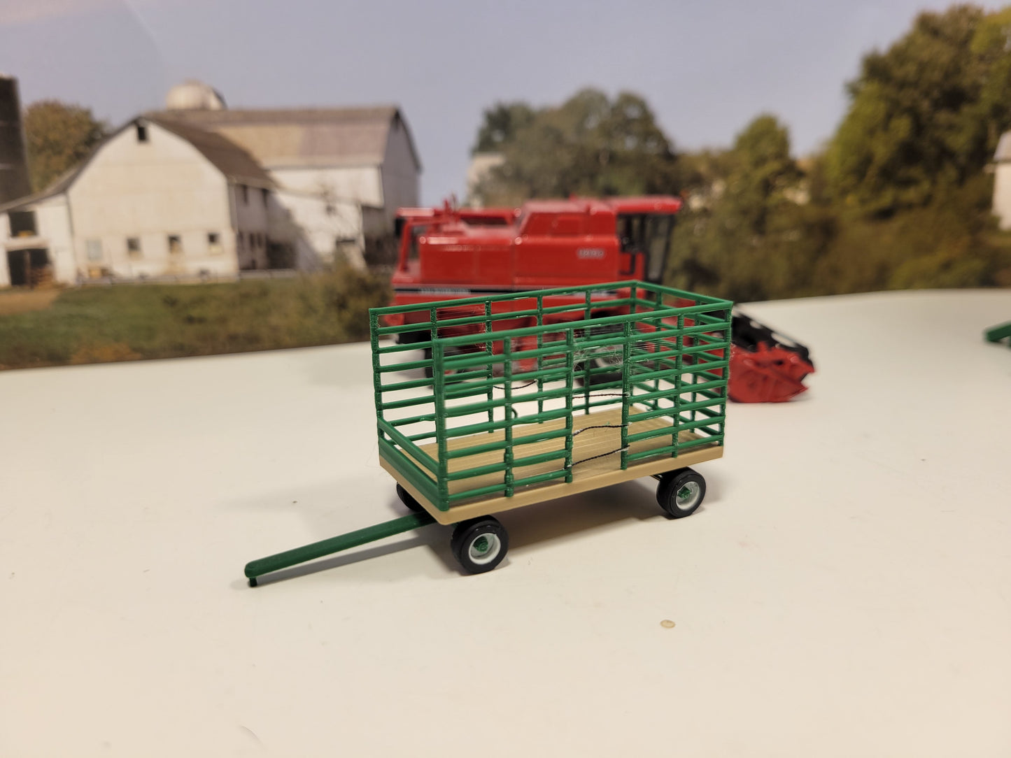 1/87 Green Thrower rack assembled